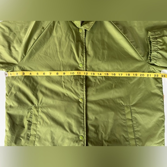 VANS Thanks Coach Jacket Olive Green Windbreaker Size XL - Picture 7 of 8